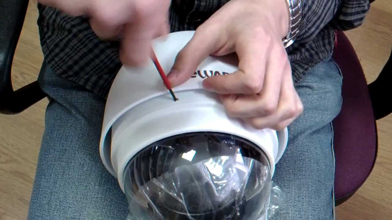 Снятие купола с камеры Beward BD75-1 BD75-5 BD133 BD135 BD137 - YouTube