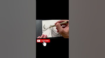 Vẽ tranh phong cảnh quê hương #shorts