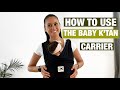 How To Use The Baby K Tan Carrier Newborn 
