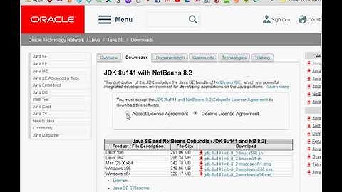 Java Video Tutorial -Part 1:How to install Netbeans and JDK