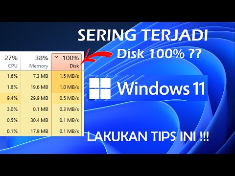 Tips Mengatasi Penggunaan DISK 100% Pada Windows 11 - YouTube