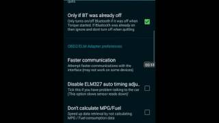 Turn off Faster Comms in Torque App