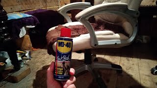 Fix sinking office chair | Testing the WD-40 idea
