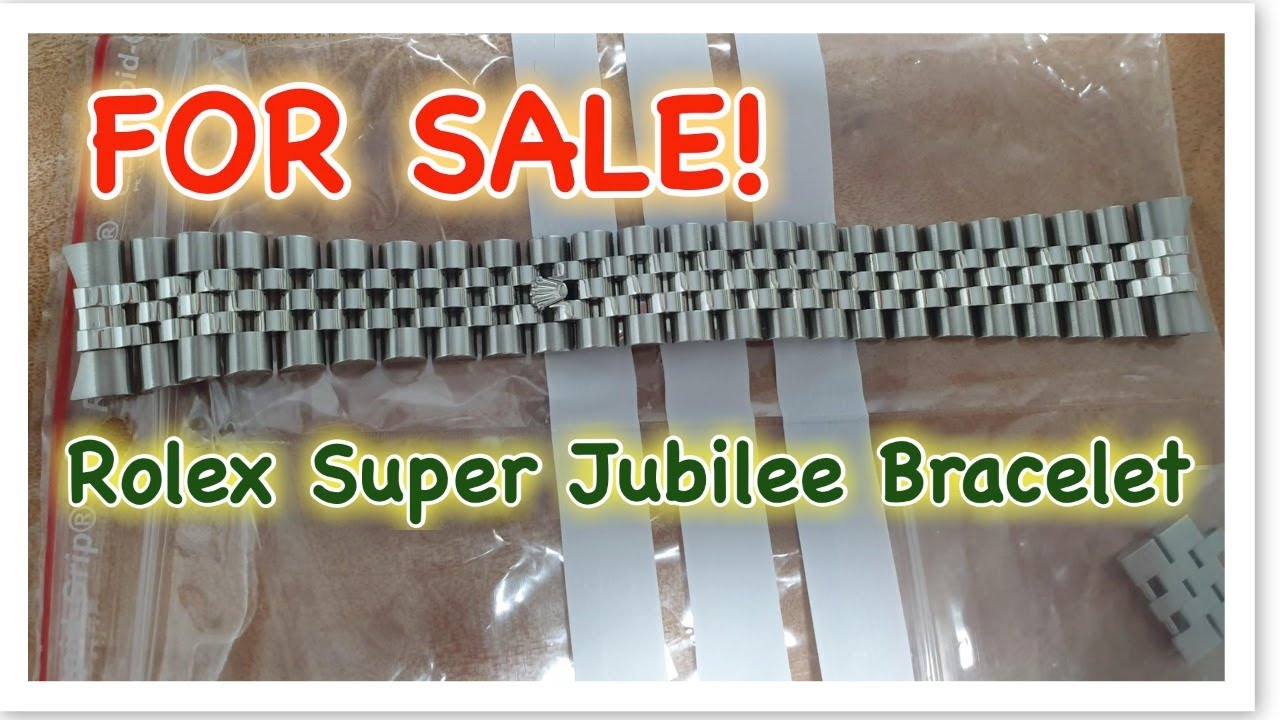 Rolex Super Jubilee Bracelet FOR SALE! SOLD - YouTube