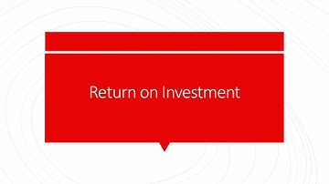 Training & Development - Lecture 7 - Return on Investment - Introduction