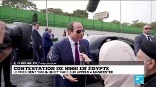 En Egypte, le président Sissi, 