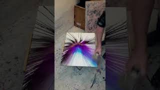 SPIN PAINTING USING ALCOHOL INKS ON CANVAS