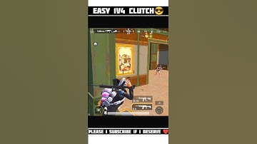 😎  1v4? No Problem! Easy Clutch in BGMI #shorts
