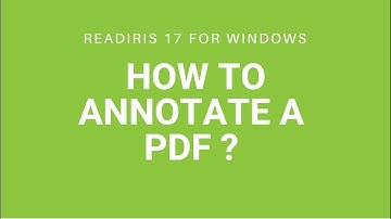 Readiris 17 Windows: How to annotate a PDF? (highlighting, underlining, strikethrough)