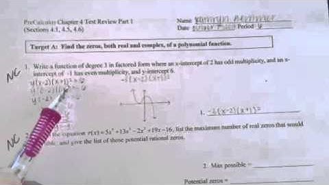 Precalc chapter 4 review problem 1
