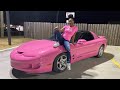 My Sisters Custom Pink Pontiac Firebird Painted By Macco For Breast Cancer Awareness