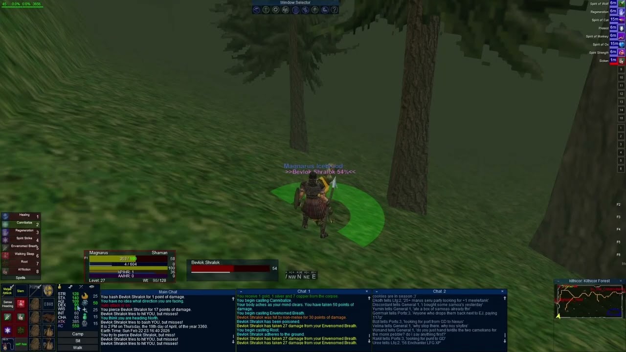 Level 27 randomness - Goldilocksing it - SSF Shaman - Everquest Quarm