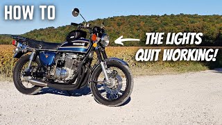 How To Diagnose An Electrical Issue  CB750 Wiring Repair!