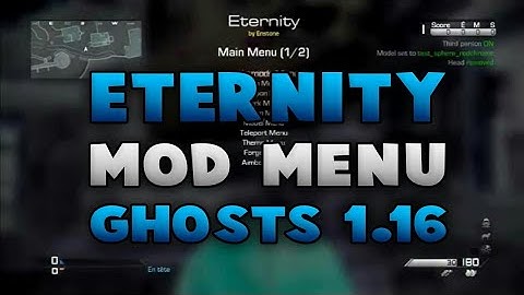 COD :Ghosts Mod Menu Eternity Full/Lite for [1.16/PS3] DEX + CEX + Download