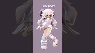 Low poly hot💥 #blender3d