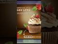 Cupcake Poster Design in Canva 🍰 | Quick Design Process #viral #shorts
