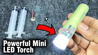 How to Make a mini LED Torch using Syringe