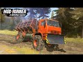 Spintires MudRunner Yamal B4S Monster Timber Truck Delivering Logs