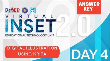 VINSET DAY 4 ANSWER KEY Digital Illustration Using Krita (Afternoon Session) || Virtual INSET 2.0