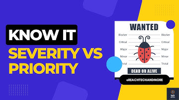 Severity vs Priority | Top Software Testing Interview questions #reachtechandmore #techandmore
