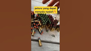 wow!! peluru yang dapat menyala dan bersinar? peluru apa itu?? #tracer