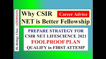 CSIR NET Fellowship Is Better || CSIR NET LIFESCIENCE | ICMR | ICAR | DBT| CSIR NET EXAM PLAN