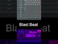 The blast beat  channel rack metal groove