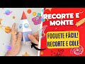 FÁCIL Recorte e Monte - Fazendo um FOGUETE de papel! #viral #kids #infantil #foguete #brinquedo