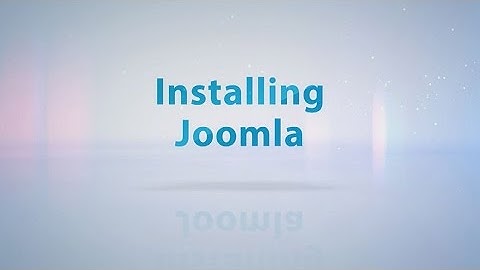 Installing Joomla