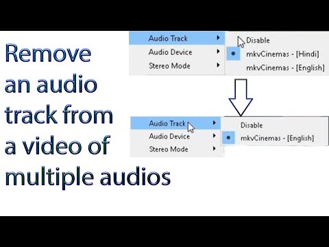 Video: How To Remove An Audio Track