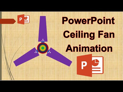 Ceiling fan in MS PowerPoint || Animated Fan ||Learn PowerPoint || Learn PowerPoint Animation in ...
