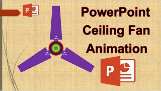 Ceiling fan in MS PowerPoint || Animated Fan ||Learn PowerPoint || Learn PowerPoint Animation in ...