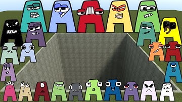 SPARTAN KICKING ALL 3D ALPHABET LORE FAMILY in BIG HOLE - Garry