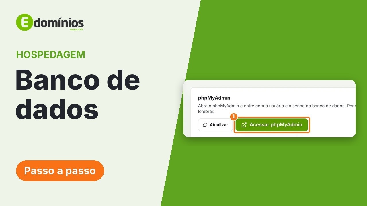 Vídeo: Criar bancos de dados e usar o phpMyAdmin