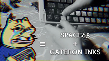 I had to stop building Space65 with Gateron Ink black switches...😭