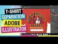 How to Separate a 5 Spot Color Screen Print in Adobe Illustrator with Printing Results