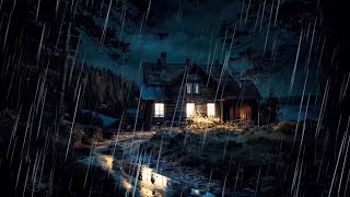 Rain Sounds for Sleeping 10 Hours 🌧️ 99% Instantly Fall Asleep With Rain And Thunder Sound At Night