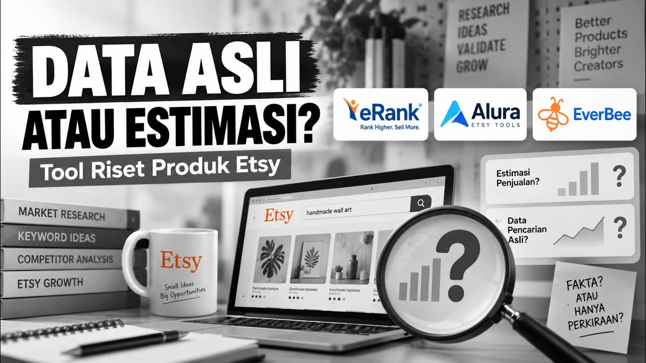 Fakta Tool Riset Produk Etsy: Data Asli atau Estimasi? eRank, Alura & EverBee
