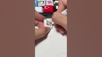 Drawing Windows 7 on the keyboard #shorts #diy #art #tiktok #trending #customkeys