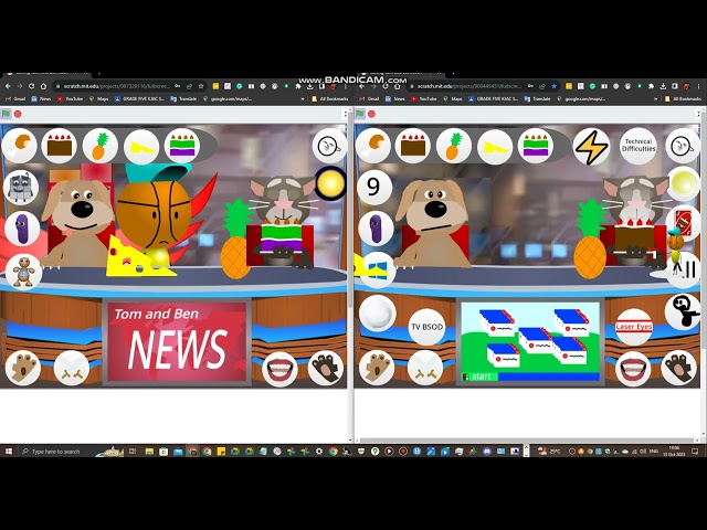 Scratch #1 - Talking Tom and Ben News Remix 2 Screens #1 class=