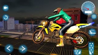 City Rooftop Bike Stunt Rider-Best Android Gameplay HD screenshot 5