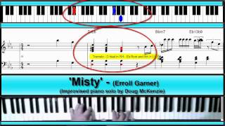 'Misty' - new version - Jazz piano tutorial chords