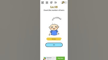 Brain Out level 16 - Count the hairs