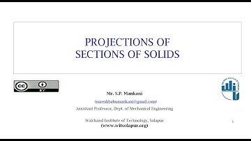 Sections of Solids | Lecture by Prof. S.P. Mankani