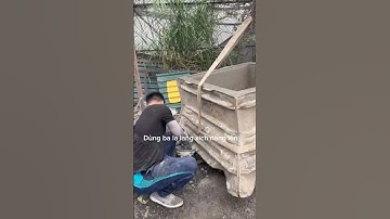 Cách tháo khuôn chậu loại lớn #shorts