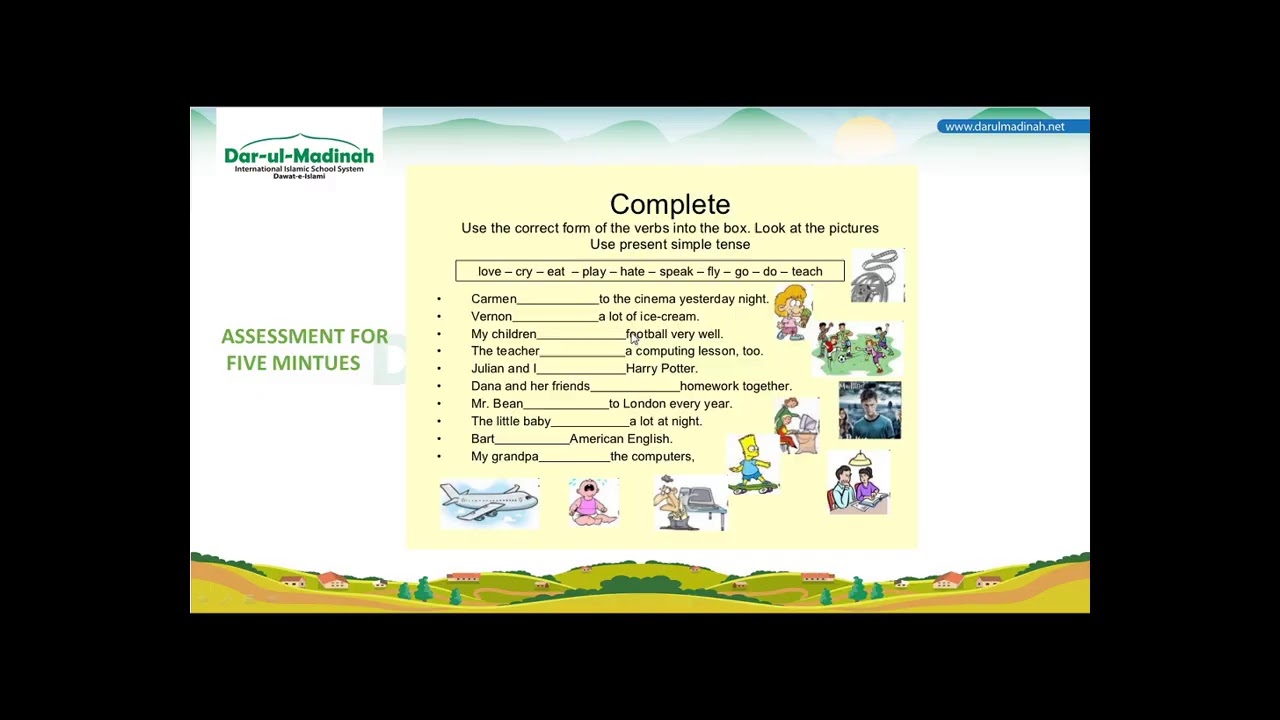 Class -2 English simple present tense 60896 10-06-2020 - YouTube