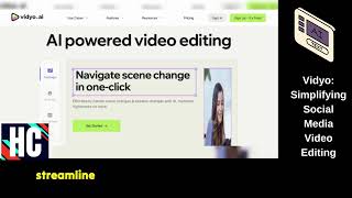 Vidyo: Simplifying Social Media Video Editing