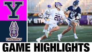 #8 Yale vs UAlbany Lacrosse Highlights | 2024 College Lacrosse | NCAA Lacrosse