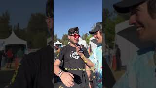 asking strangers what to say on the mic at edc mexico