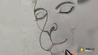 Jay shree Ram ji 🙏 Hanuman Ji ki drawing 🙏🙏